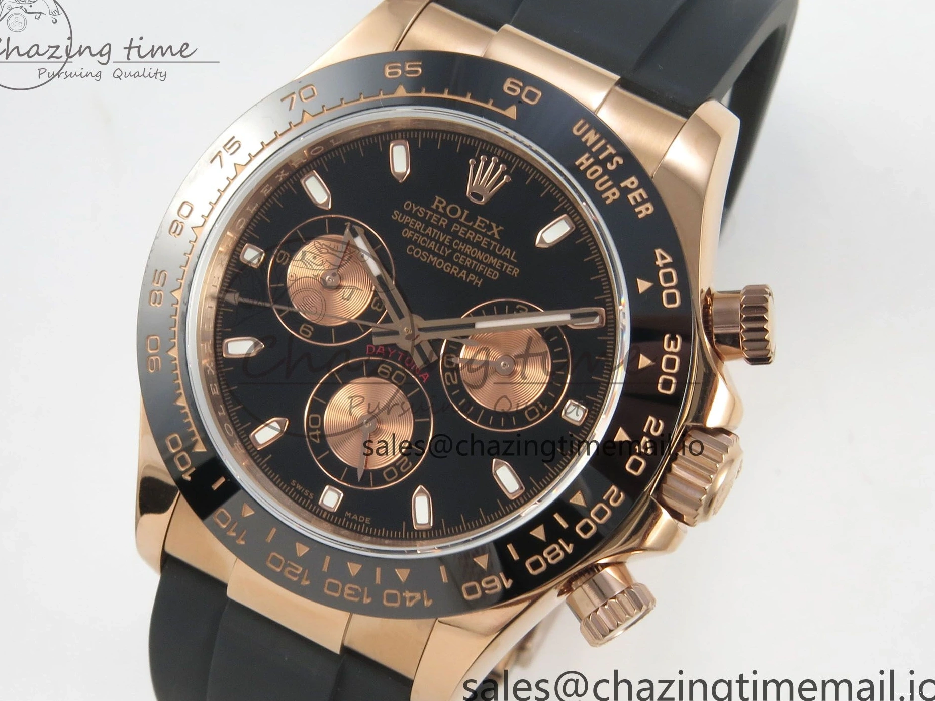 0125 OdorResistant Daytona 116515 QF 1:1 Best Edition Black RG Dial on Oysterflex Strap SH4130 V11（Gain Weight） 160